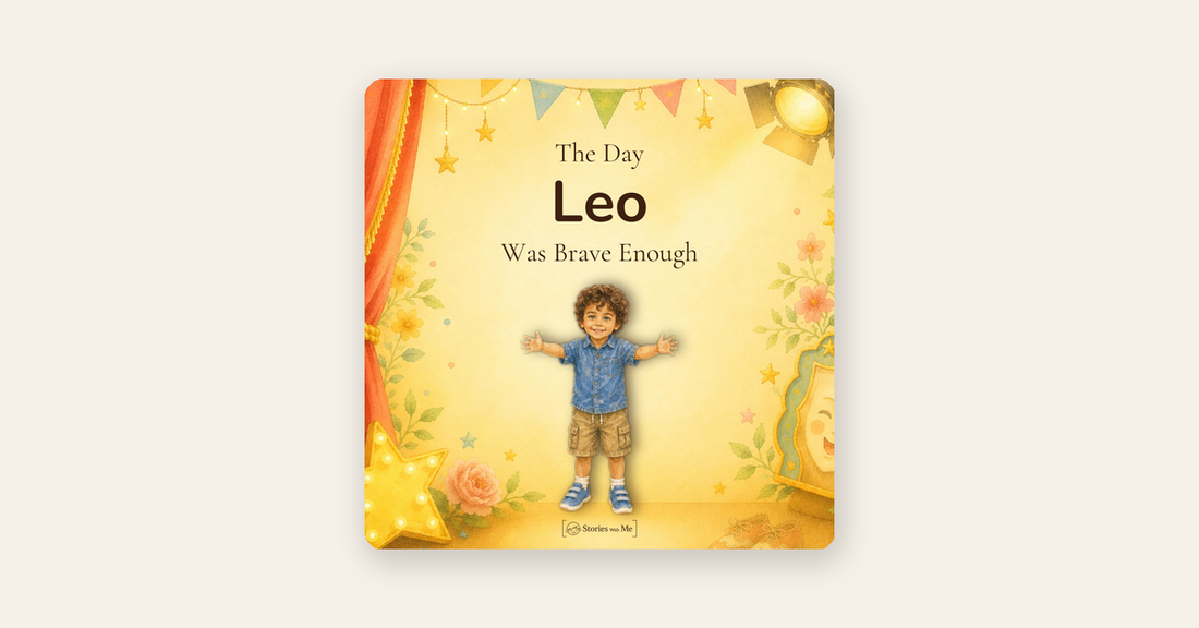 The Day They Were Brave Enough personalized book cover on a cream background