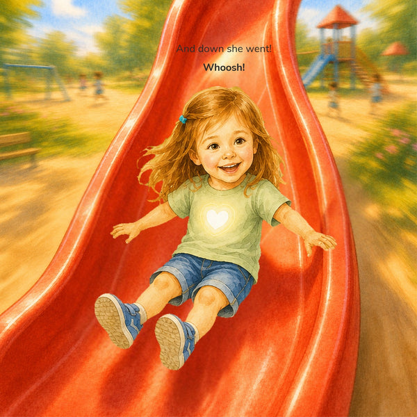 Interior page — and down she went, whoosh!