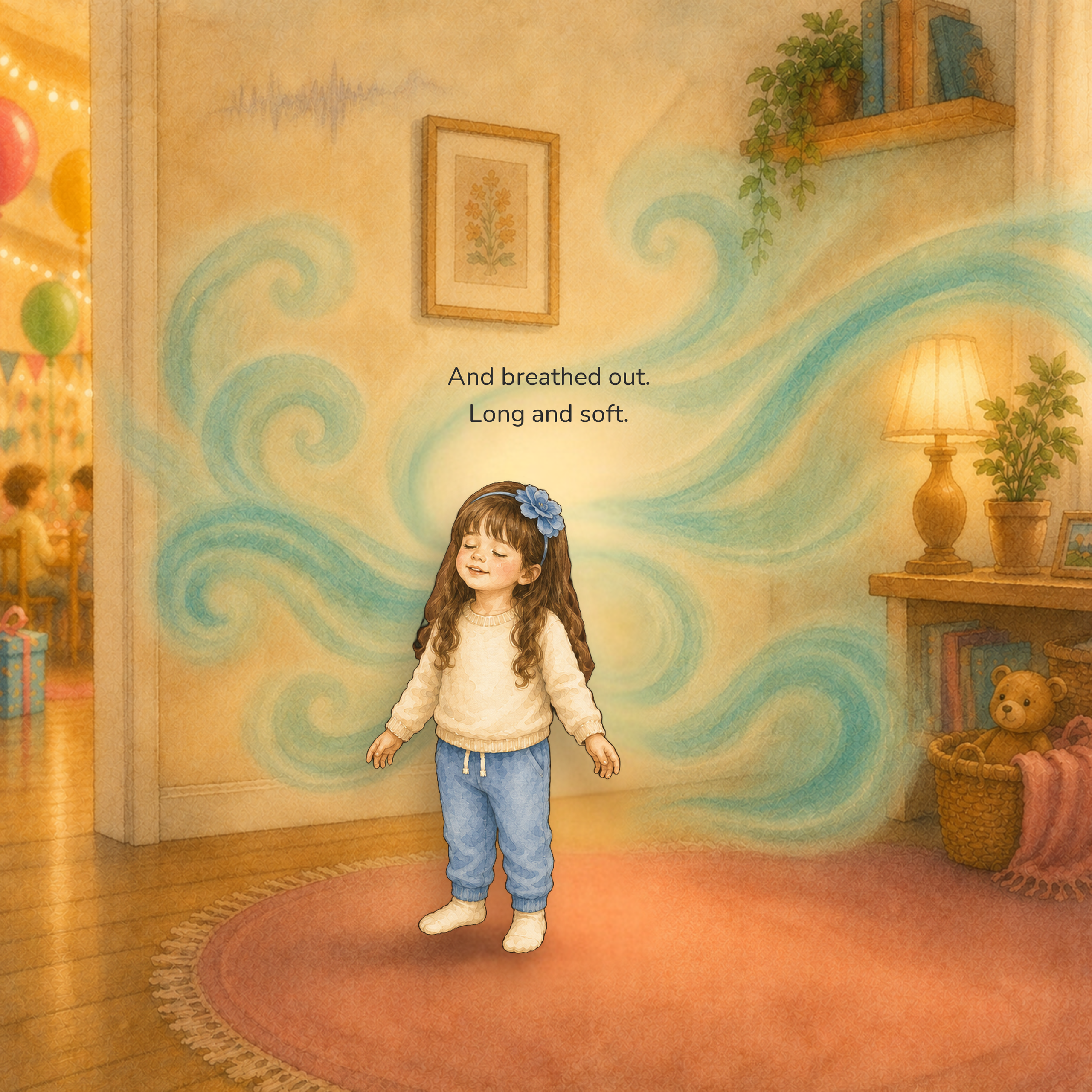 Interior page — Lindsey breathes out, long and soft, and the loud inside gets softer