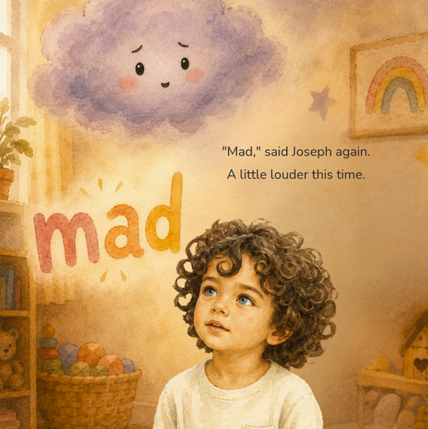 Interior page — 'Mad,' said Joseph again, a little louder — naming the big feeling